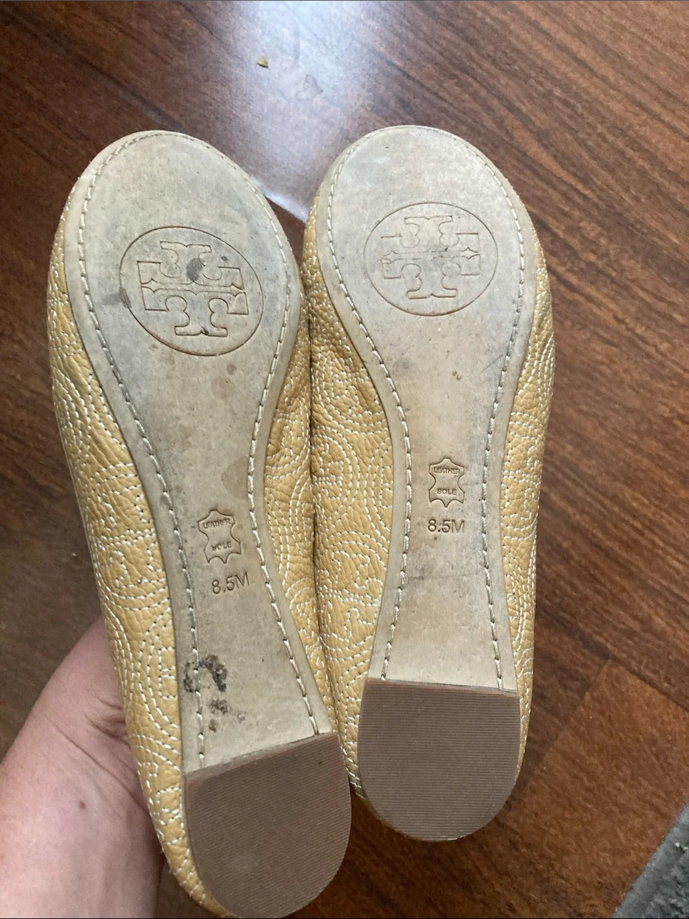 Tory Burch Cream Flats Sz 8.5